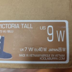 Ugg Tall Navy Boots, Size 9W